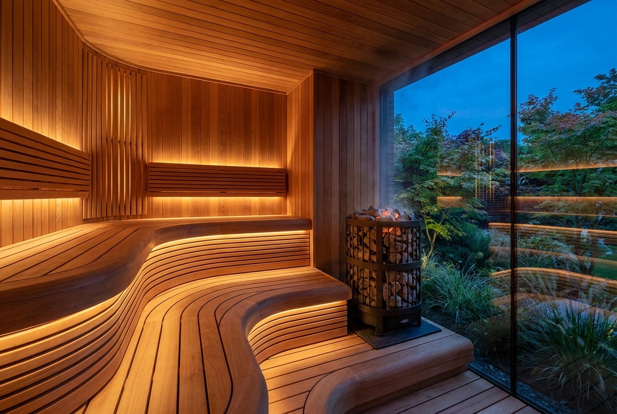 Cedar outdoor sauna